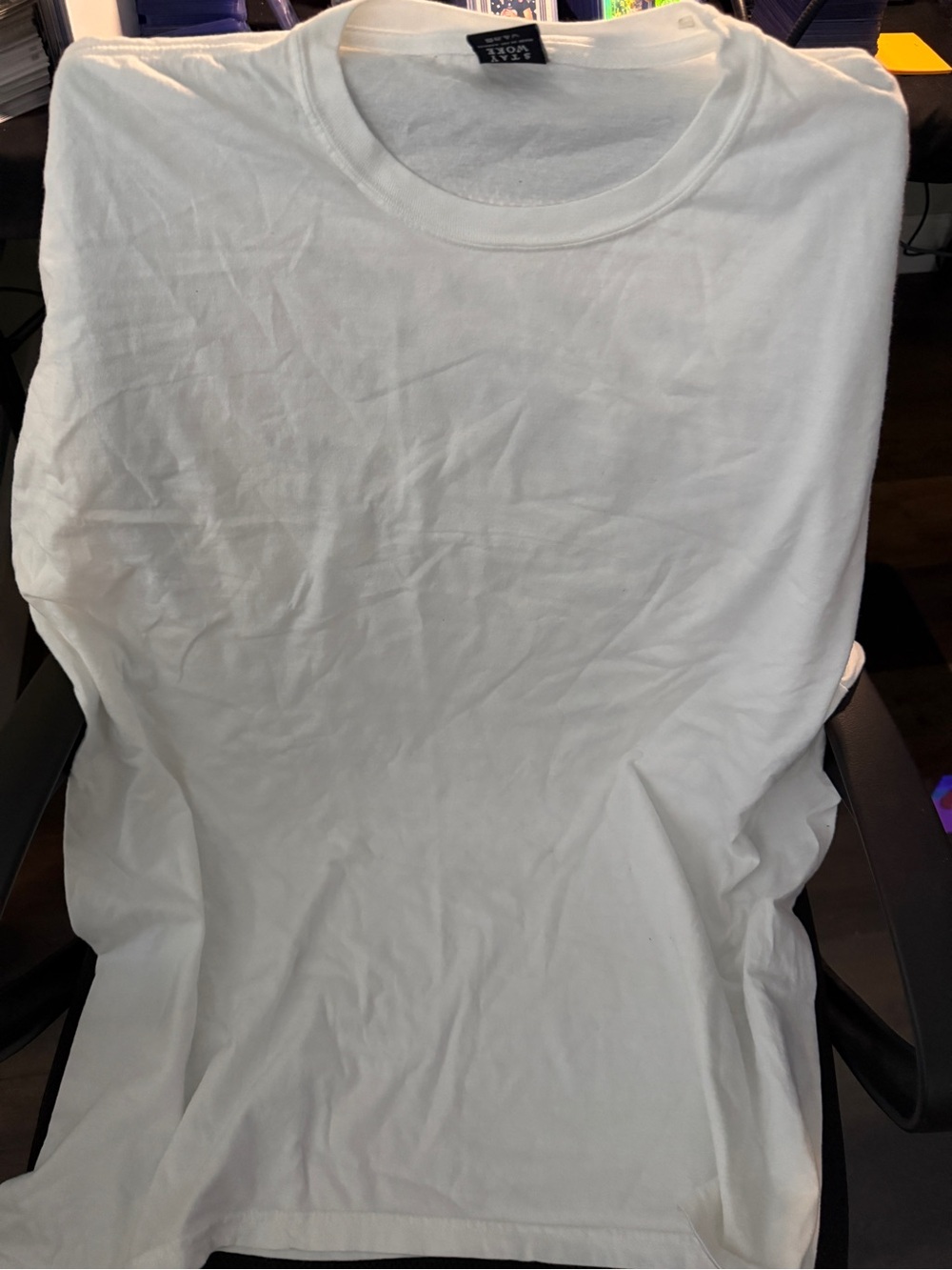 Basic Crew Neck Short Sleeve Tee - White